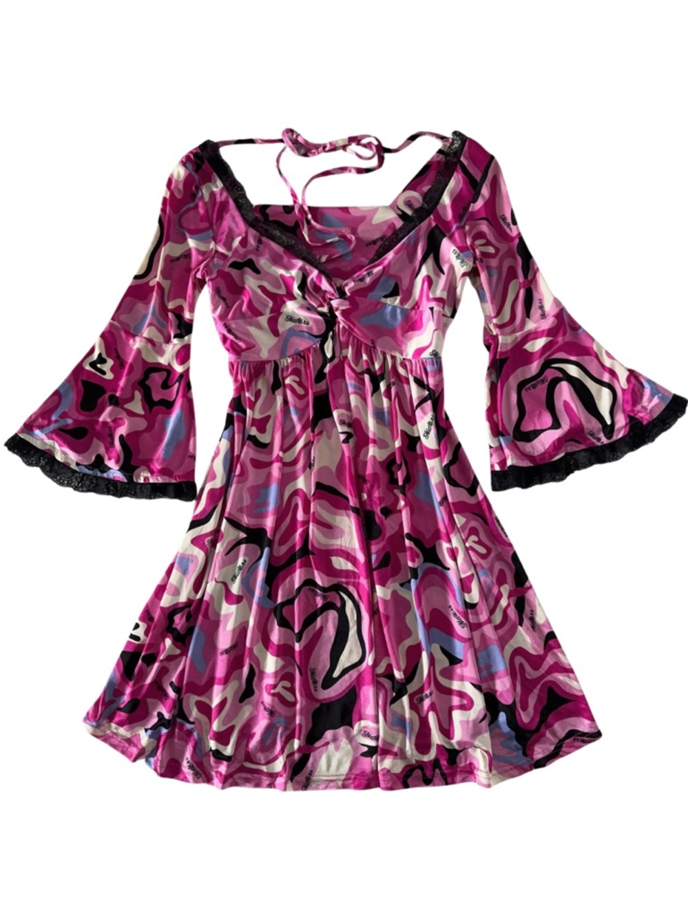 Sugargloss x M*ars Abstract Print Dress